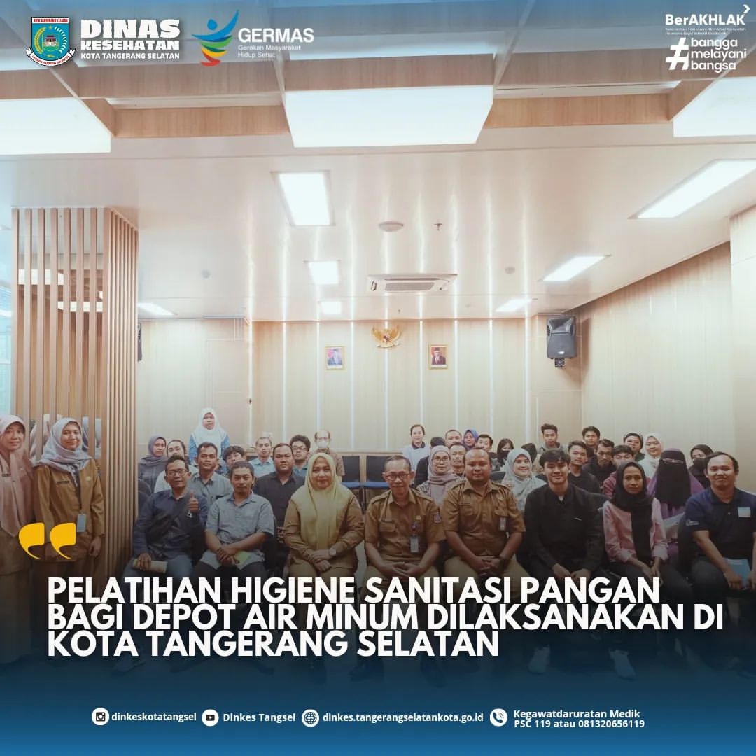 Pelatihan Higiene Sanitasi Pangan sasaran Depot Air Minum (DAM)