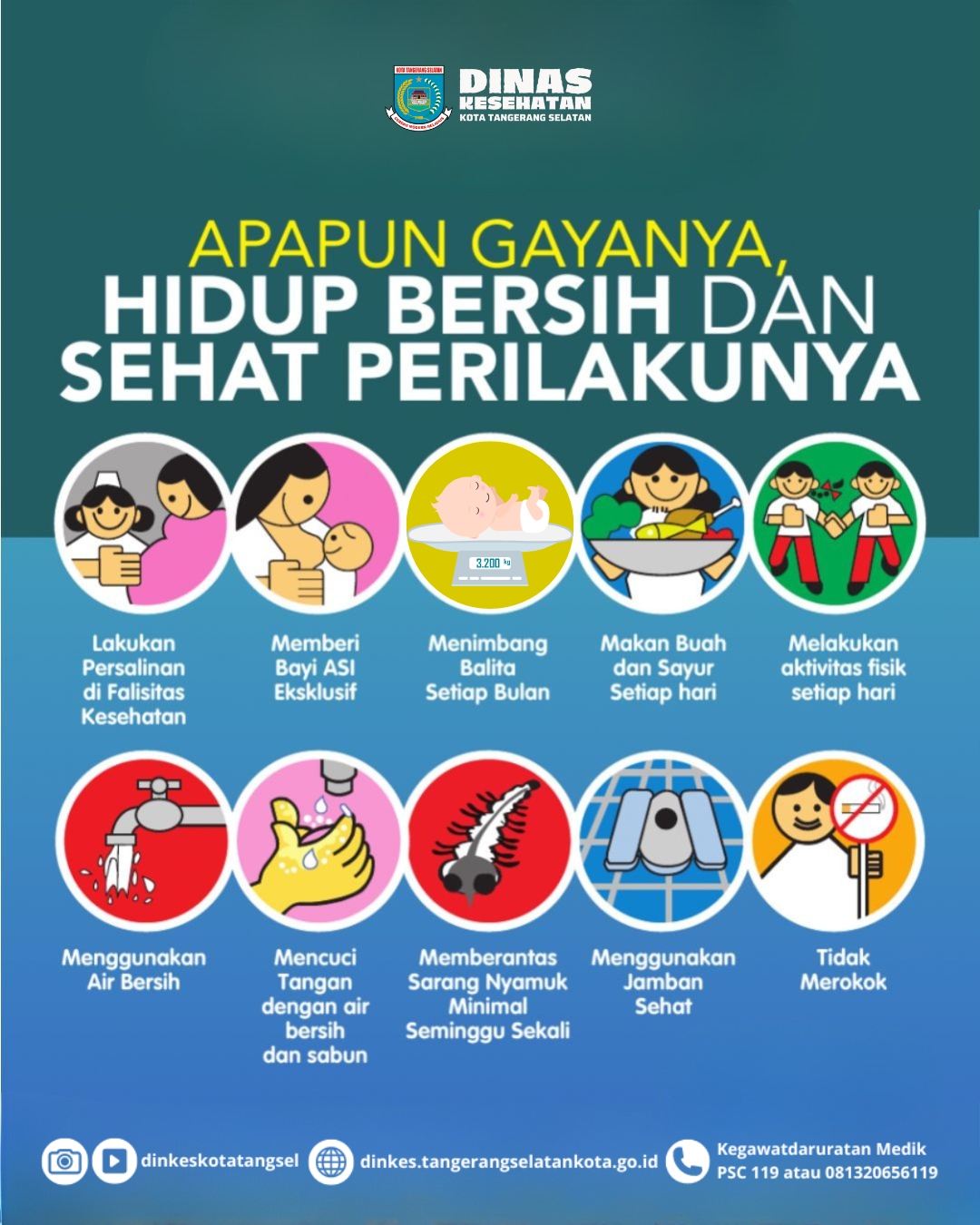 APAPUN GAYANYA, HIDUP BERSIH DAN SEHAT PERILAKUNYA