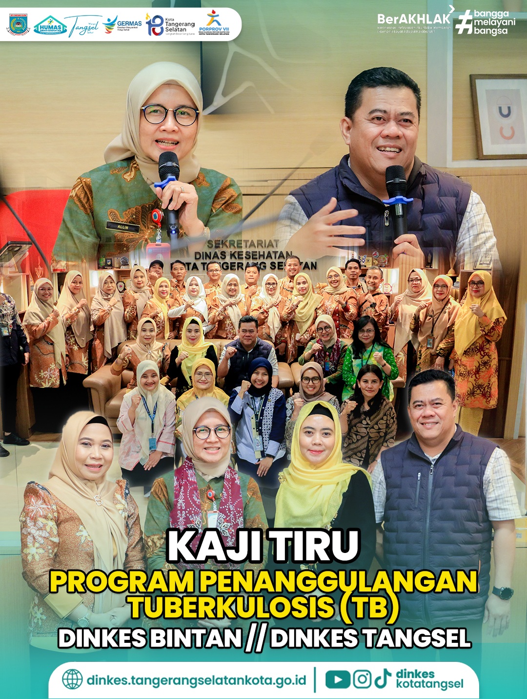 kunjungan kaji tiru dari Dinas Kesehatan Kabupaten Bintan dalam rangka memperkuat program penanggulangan Tuberkulosis (TB)