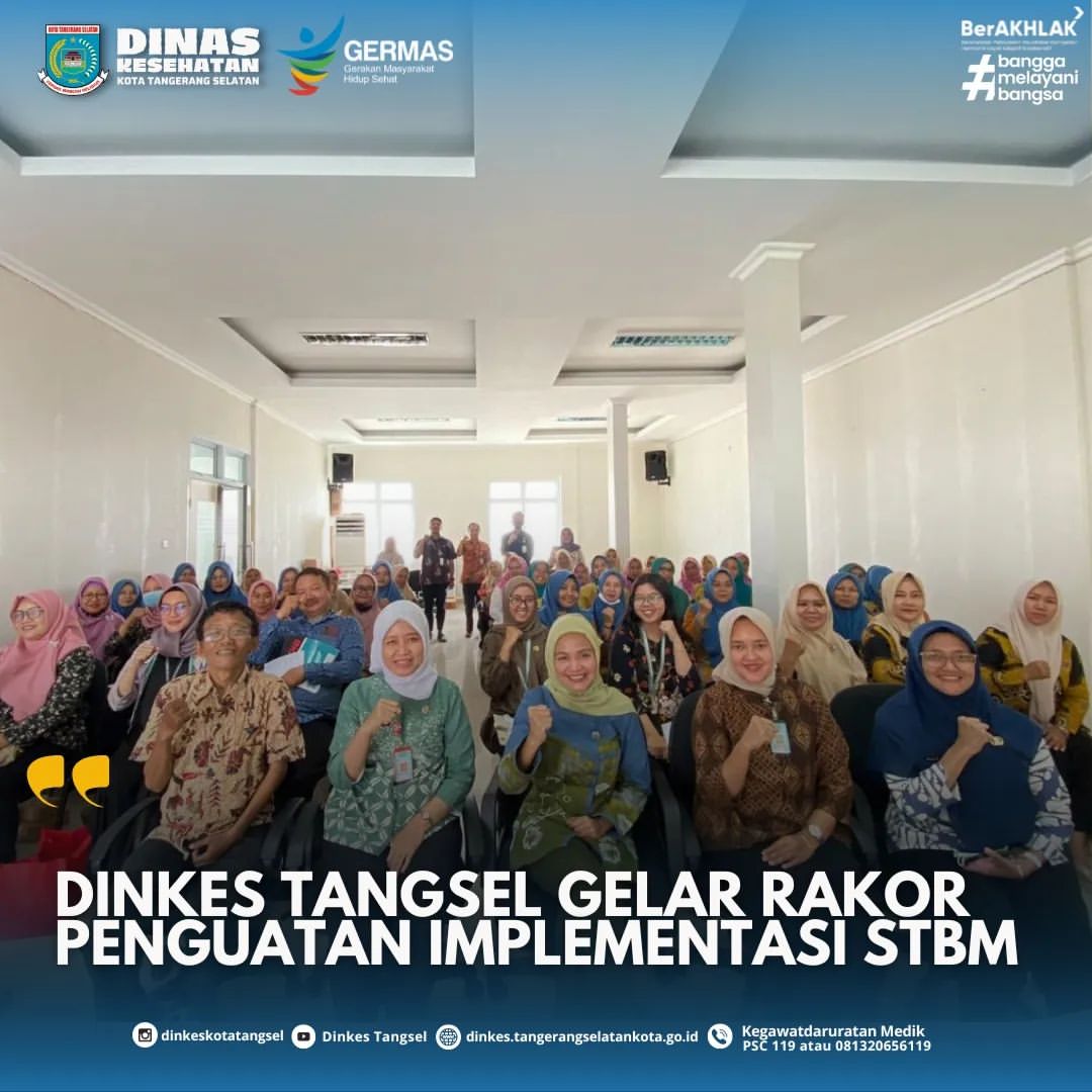 DINKES TANGSEL GELAR RAKOR PENGUATAN IMPLEMENTASI STBM