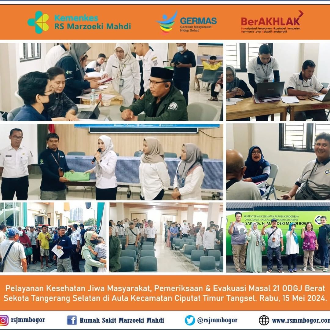 ODGJ BERAT ASAL KOTA TANGSEL AKAN DIEVAKUASI MASSAL DIOBATI KE RSJ MARZOEKI MAHDI BOGOR