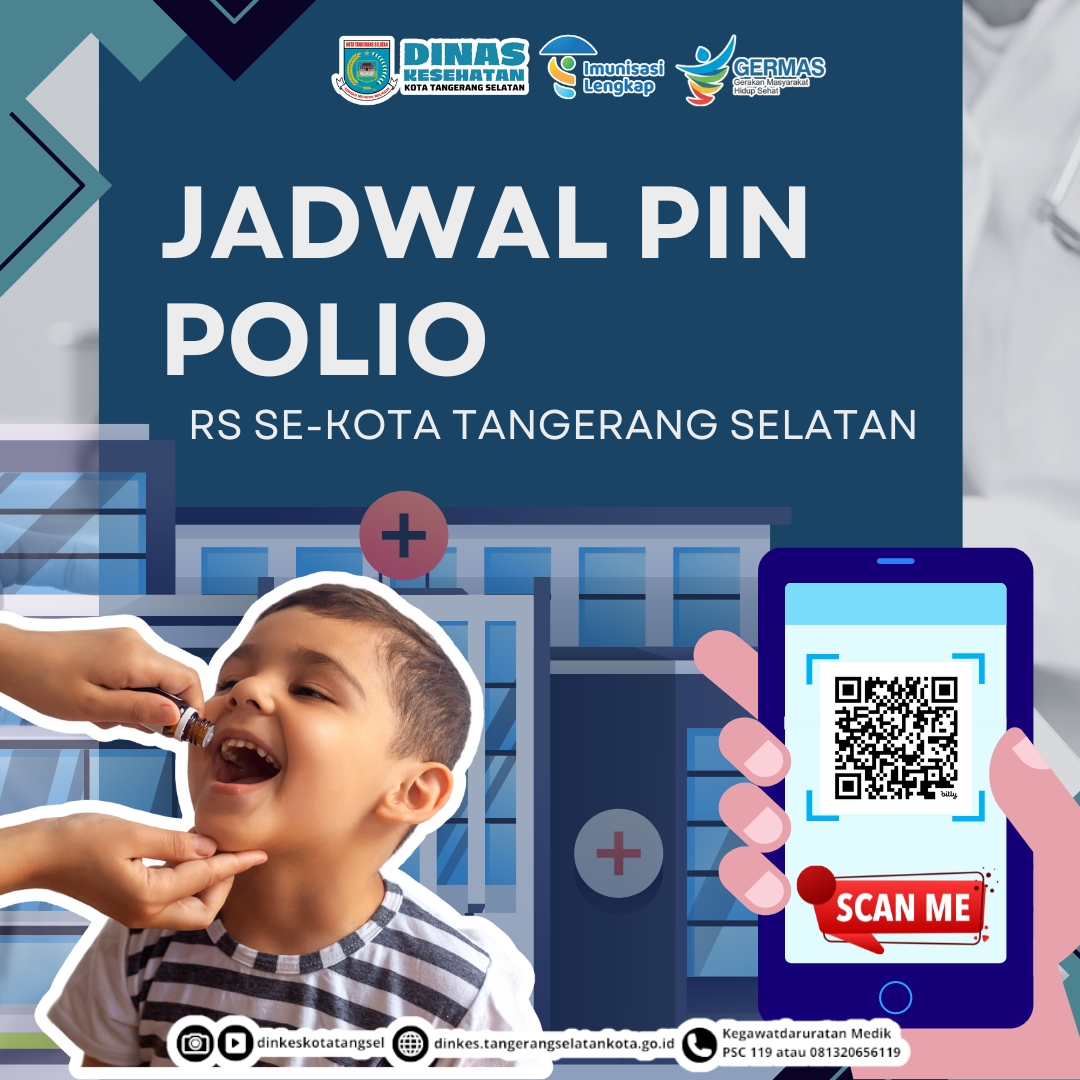 JADWAL PIN POLIO DI RS SE-KOTA TANGERANG SELATAN