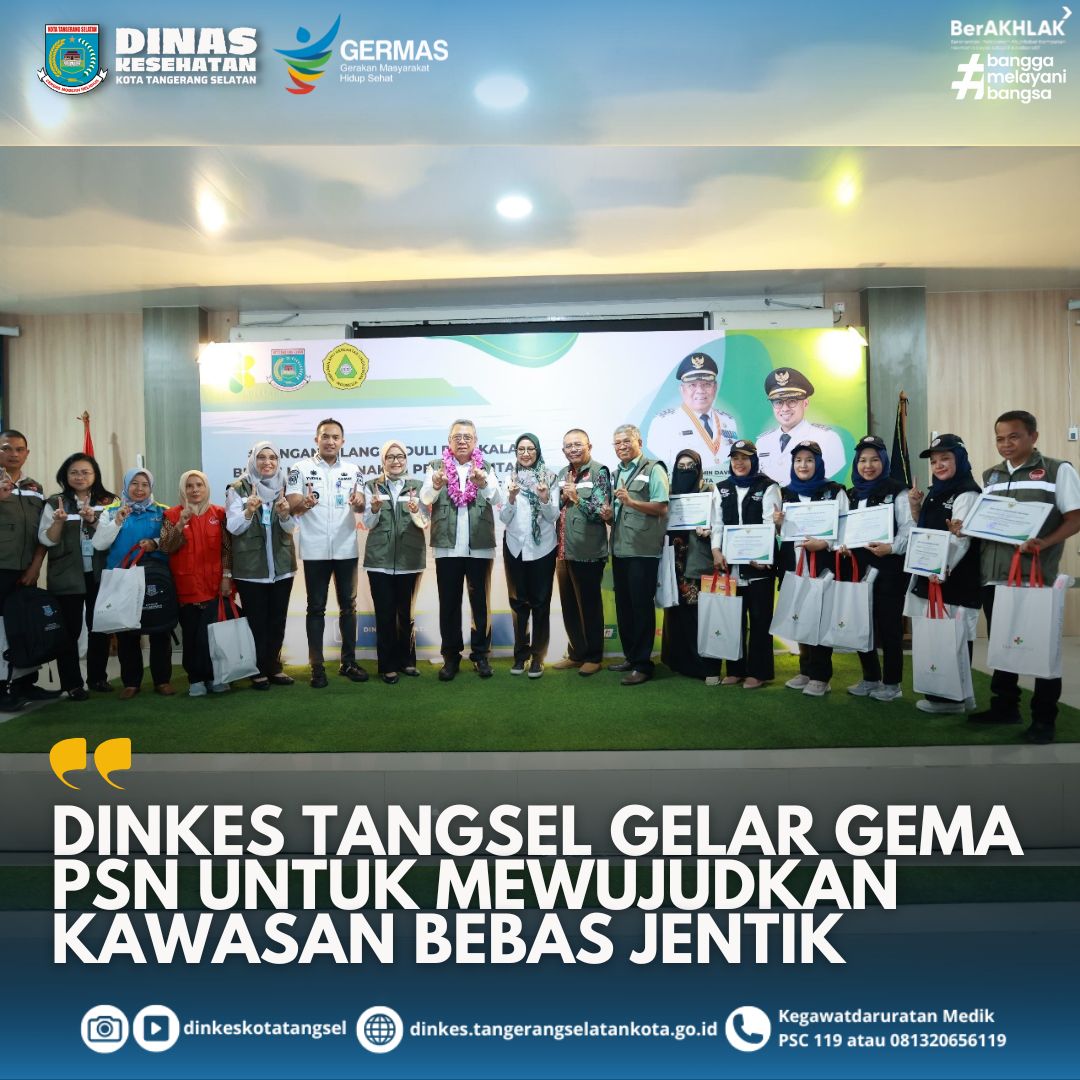Kota Tangerang Selatan Gelar Acara GEMA PSN untuk Mewujudkan Kawasan Bebas Jentik