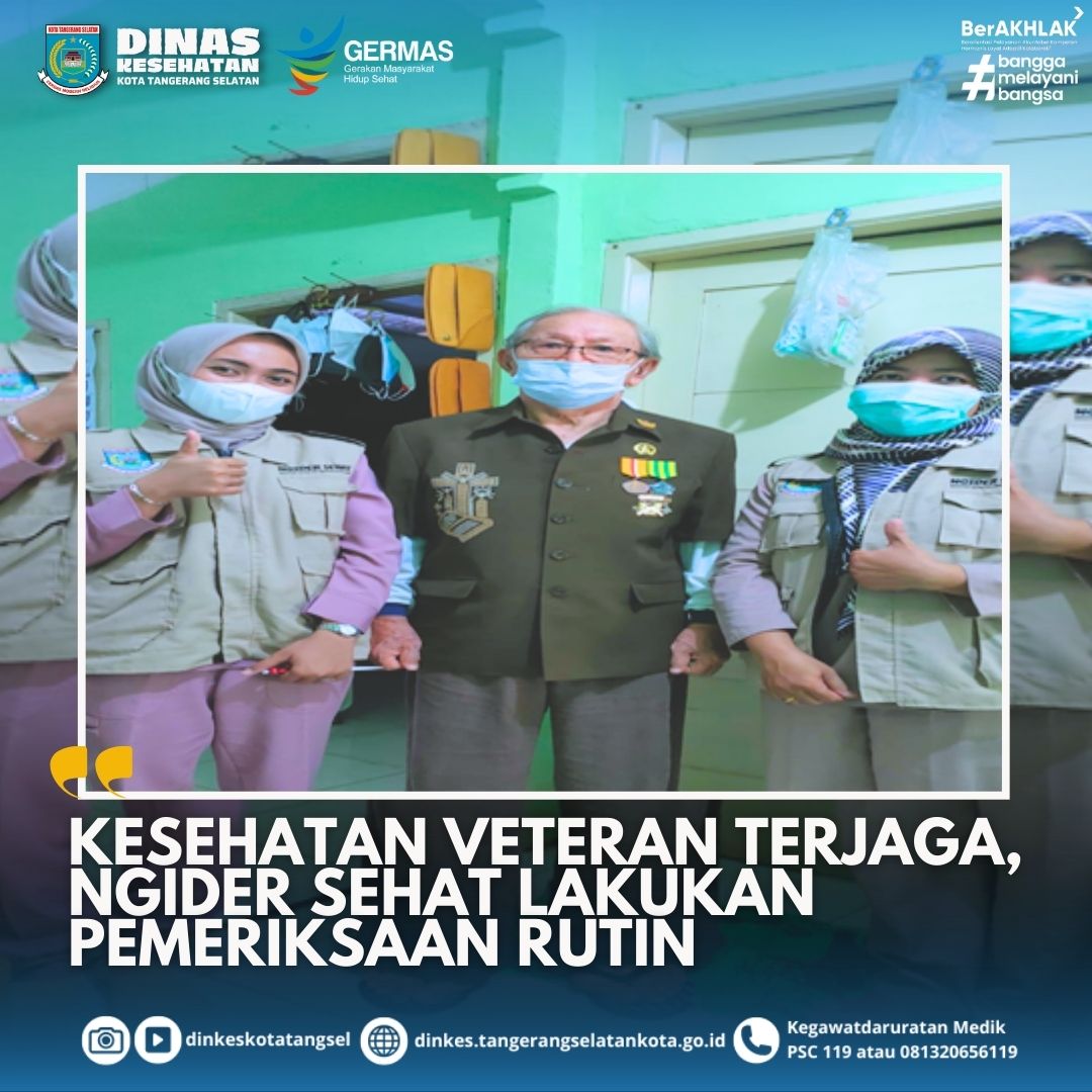 Kesehatan Veteran Terjaga, Ngider Sehat Lakukan Pemeriksaan Rutin