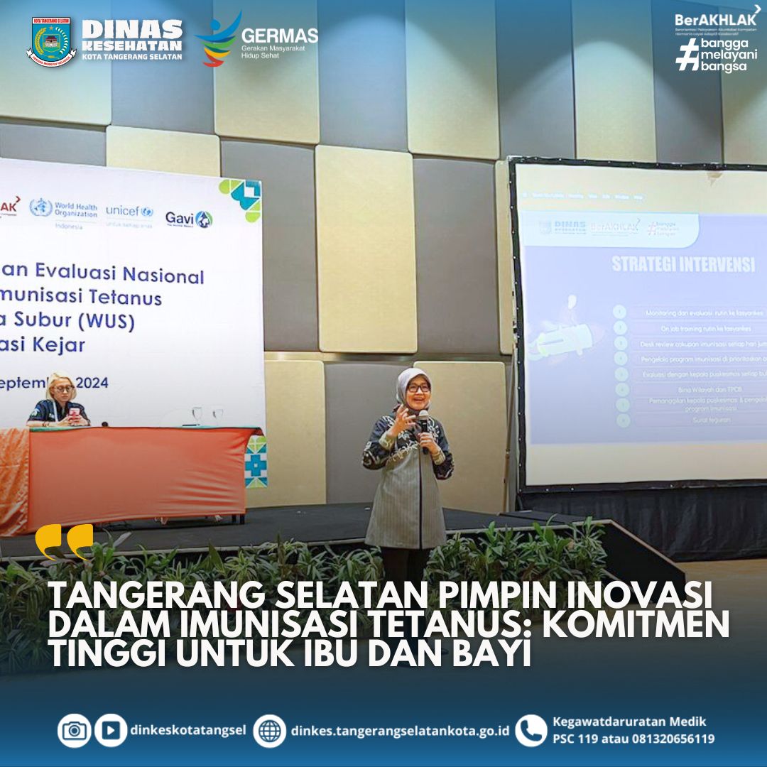 Tangerang Selatan Pimpin Inovasi dalam Imunisasi Tetanus: Komitmen Tinggi untuk Ibu dan Bayi