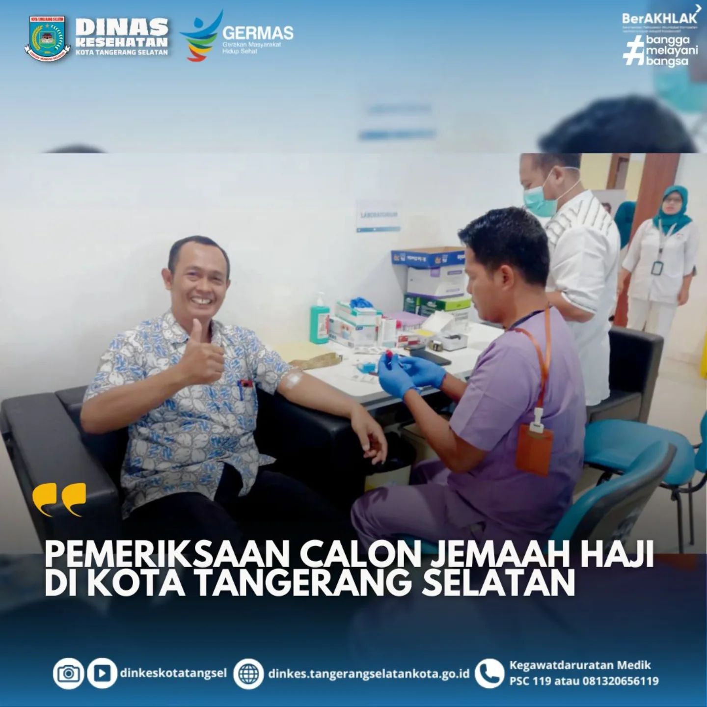 Pemeriksaan Kesehatan Calon Jemaah Haji di Kota Tangerang Selatan