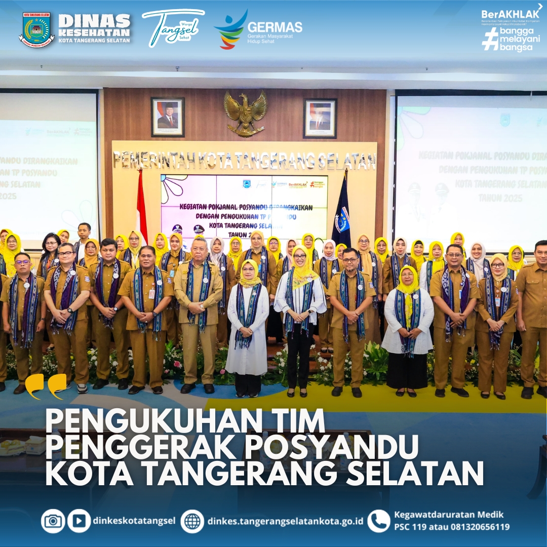 Pengukuhan Tim Penggerak Posyandu di Kota Tangerang Selatan