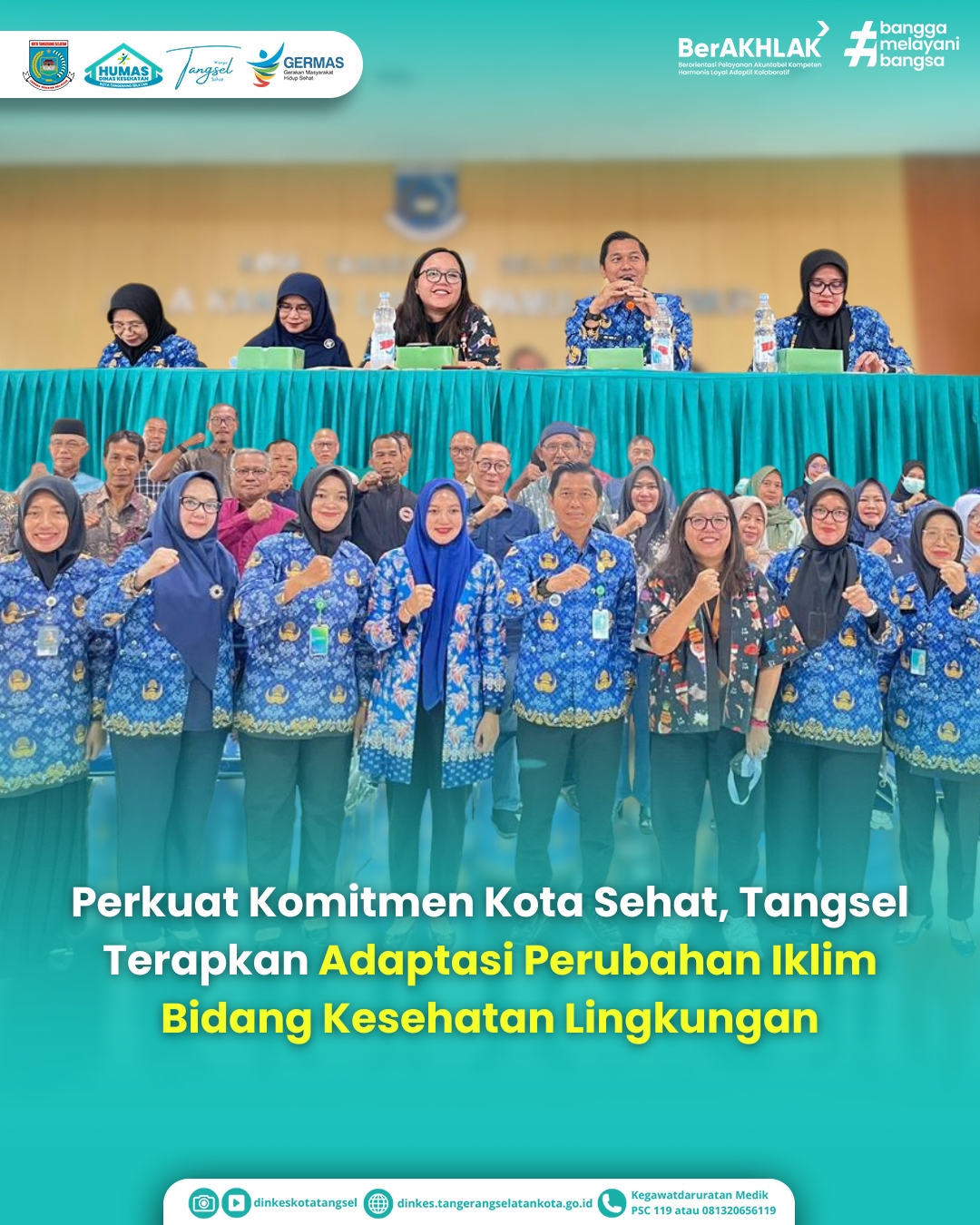 Perkuat Komitmen Kota Sehat, Tangsel Terapkan Adaptasi Perubahan Iklim Bidang Kesehatan Lingkungan