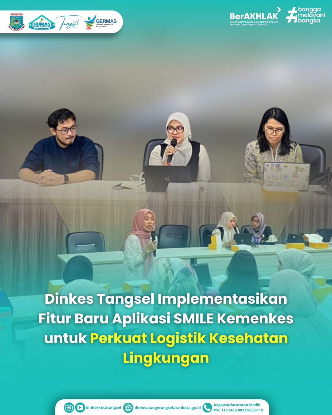 Dinkes Tangsel Implementasikan Fitur Baru Aplikasi SMILE Kemenkes untuk Perkuat Logistik Kesehatan Lingkungan