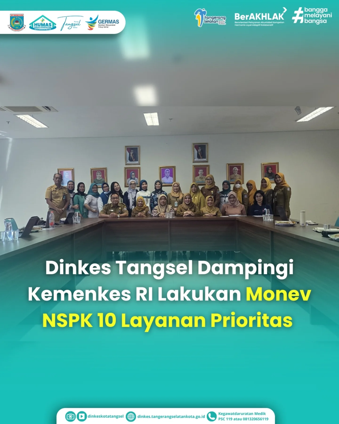 Dinas Kesehatan Dampingi Kemenkes RI Lakukan Monitoring dan Evaluasi NSPK 10 Layanan Prioritas