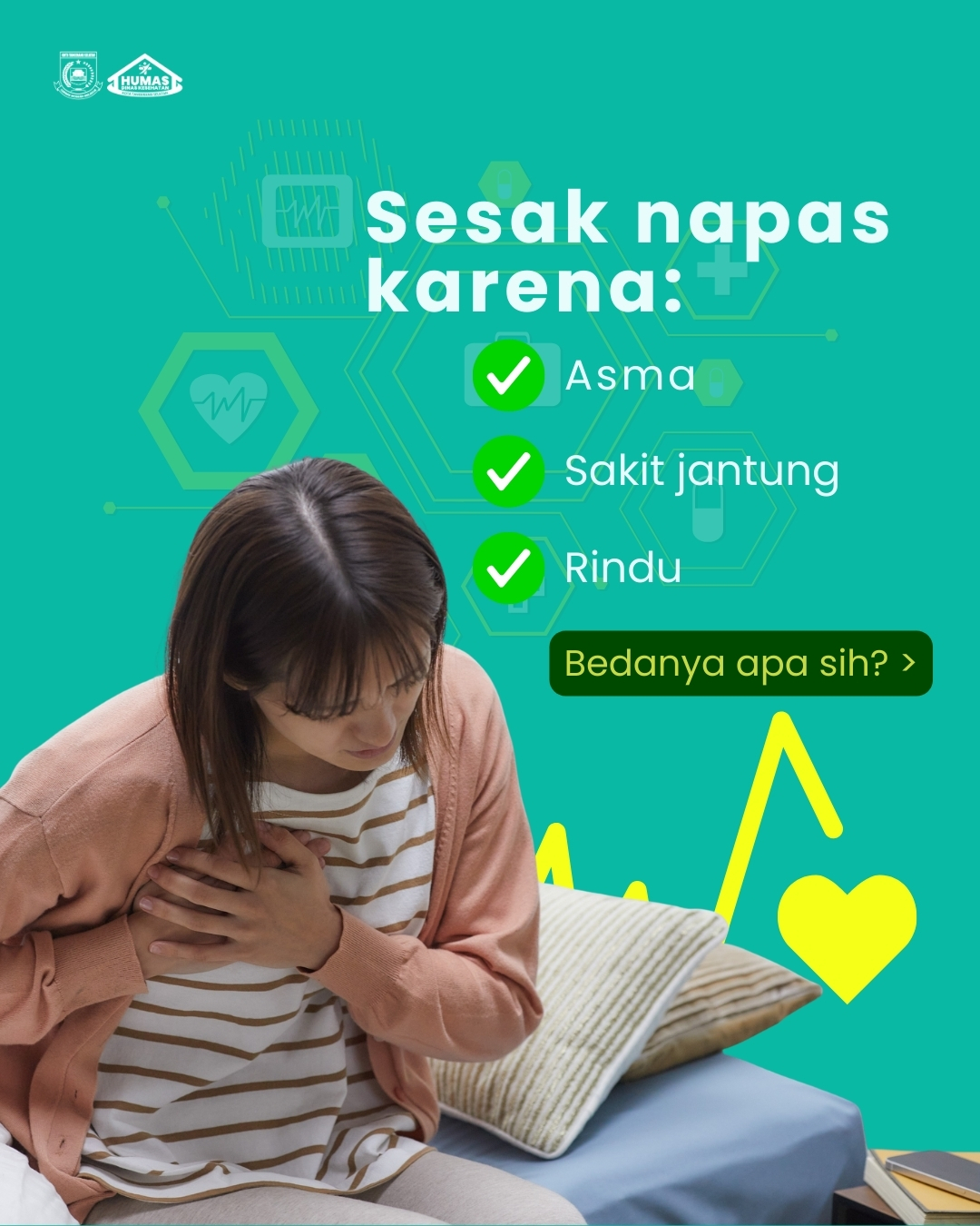 Kalau sesak napas, jangan langsung mikir: “aku kangen Si Dia”,