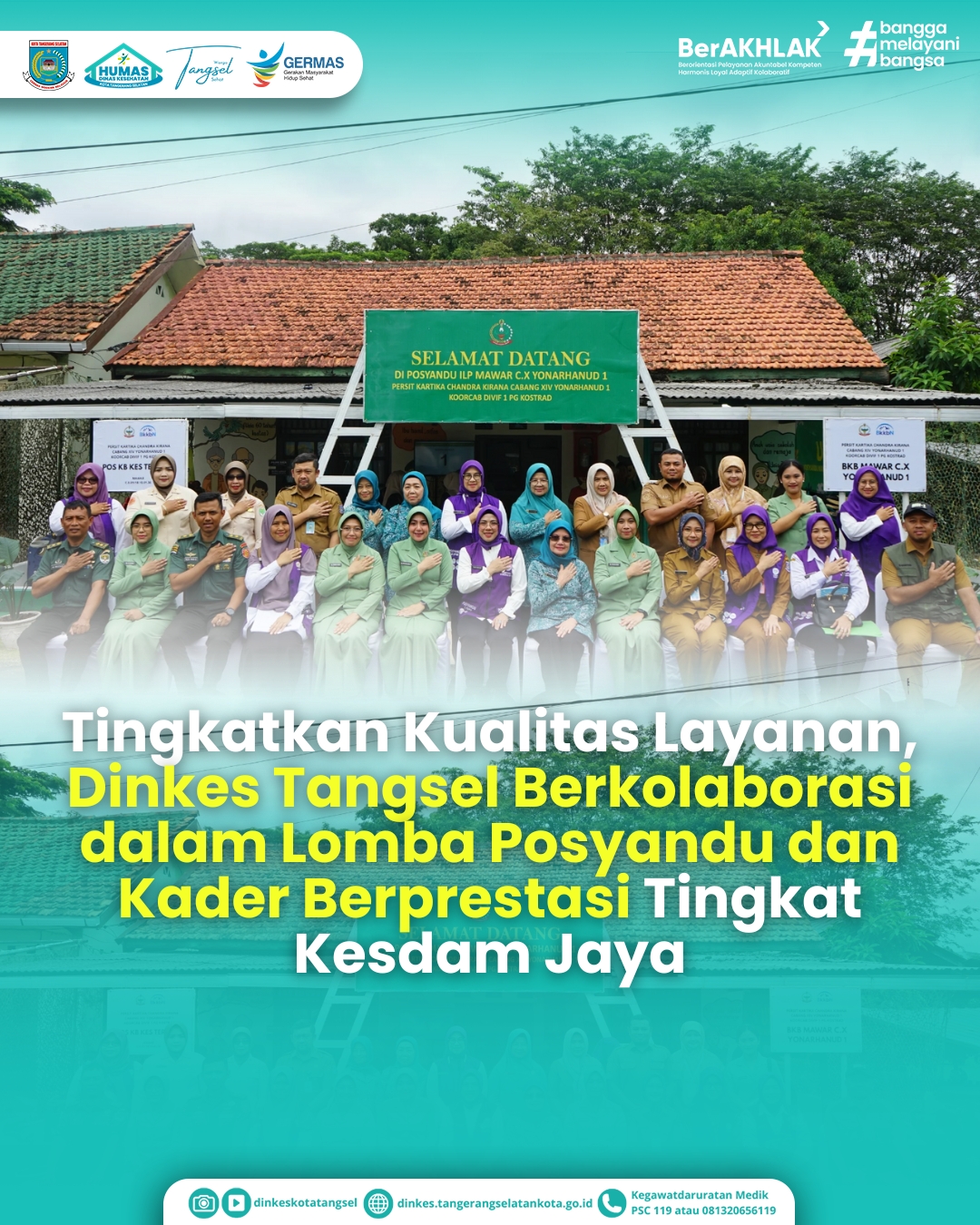 Tingkatkan Kualitas Layanan, Dinkes Tangsel Berkolaborasi dalam Lomba Posyandu dan Kader Berprestasi Tingkat Kesdam Jaya