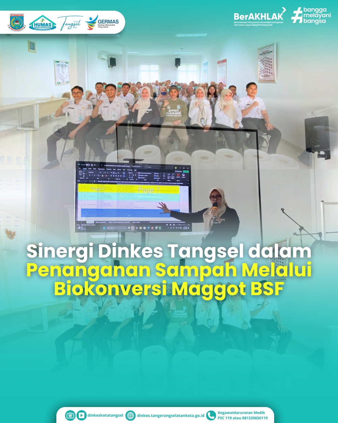 Sinergi Dinas Kesehatan Kota Tangerang Selatan dalam Penanganan Sampah Melalui Biokonversi Maggot BSF