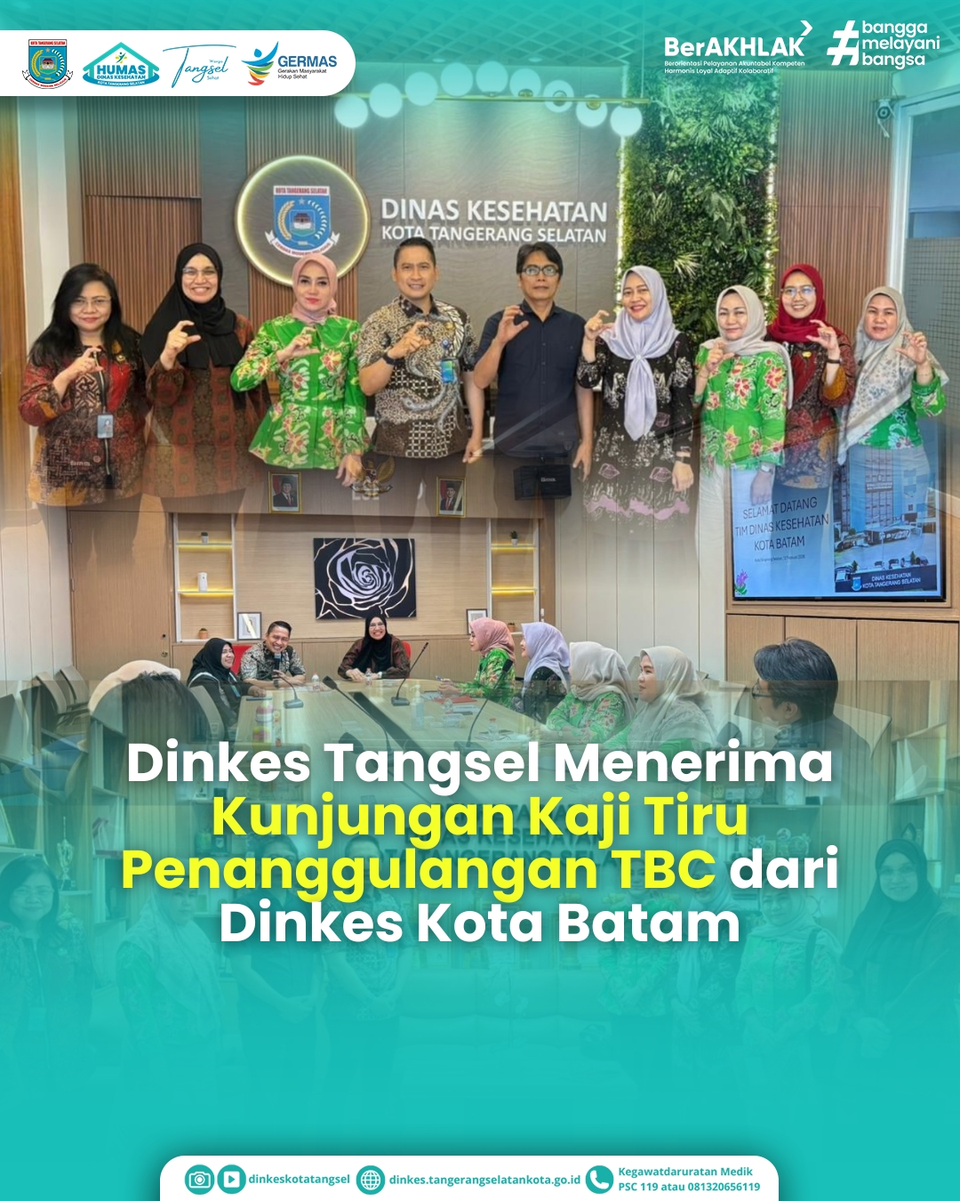 Dinkes Tangsel Menerima Kunjungan Kaji Tiru Penanggulangan TBC dari Dinkes Kota Batam