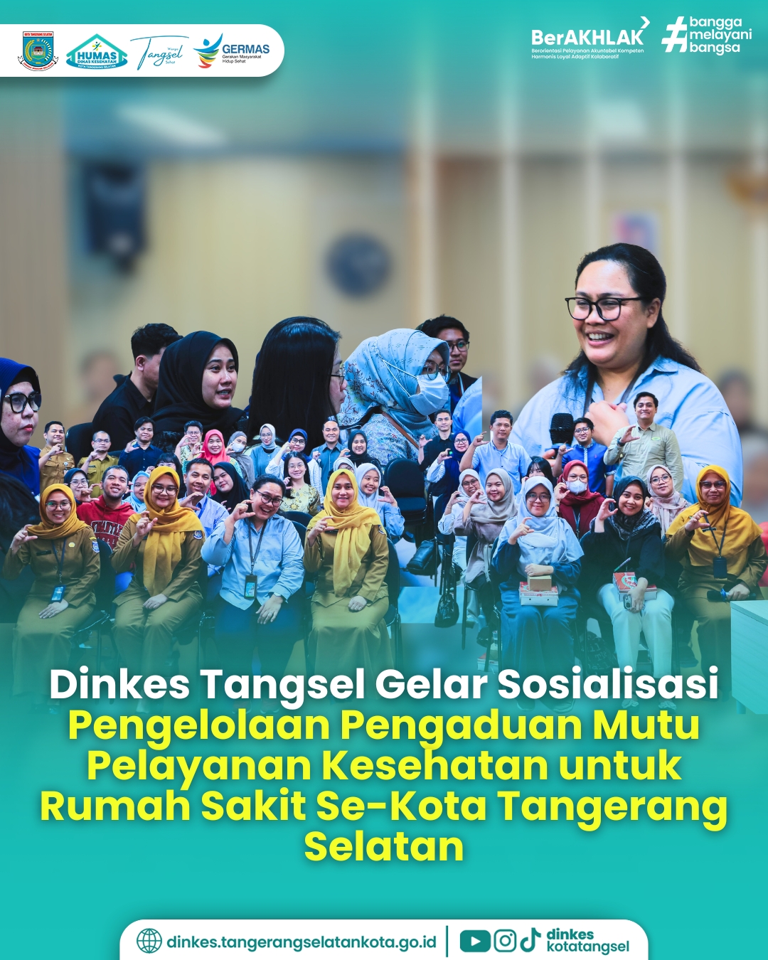 Dinkes Tangsel Gelar Sosialisasi Pengelolaan Pengaduan Mutu Pelayanan Kesehatan untuk Rumah Sakit Se-Kota Tangerang Selatan