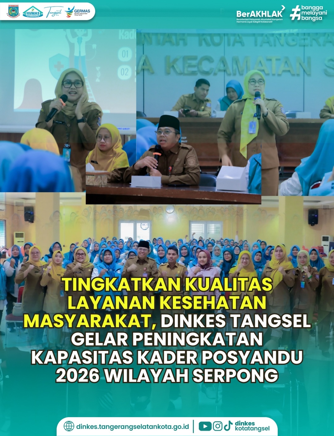 TINGKATKAN KUALITAS LAYANAN KESEHATAN MASYARAKAT, DINKES TANGSEL GELAR PENINGKATAN KAPASITAS KADER POSYANDU 2026 WILAYAH SERPONG