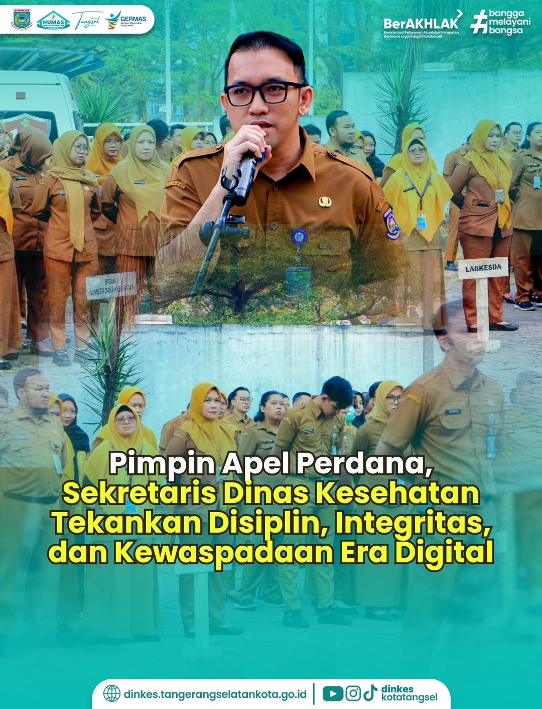 Pimpin Apel Perdana, Sekretaris Dinas Kesehatan Tekankan Disiplin, Integritas, dan Kewaspadaan Era Digital