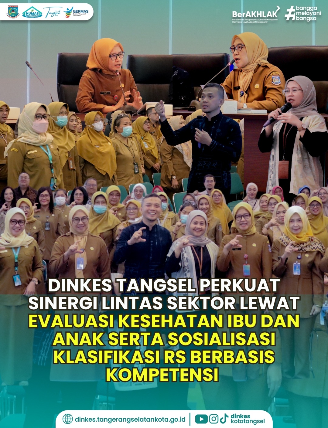DINKES TANGSEL PERKUAT SINERGI LINTAS SEKTOR LEWAT EVALUASI KESEHATAN IBU DAN ANAK SERTA SOSIALISASI KLASIFIKASI RS BERBASIS KOMPETENSI